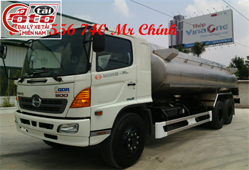 XE BỒN HINO 17 KHỐI CHỞ DẦU THỰC VẬT