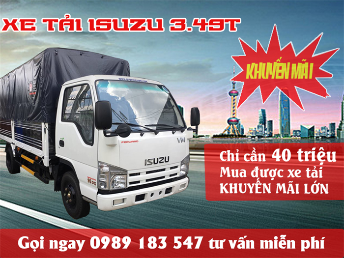 XE ISUZU VM 3.5T/ISUZU 3.5 TẤN, XE TẢI ISUZU 3.5 TẤN, ISUZU 3T5, ISUZU 3T5 VM