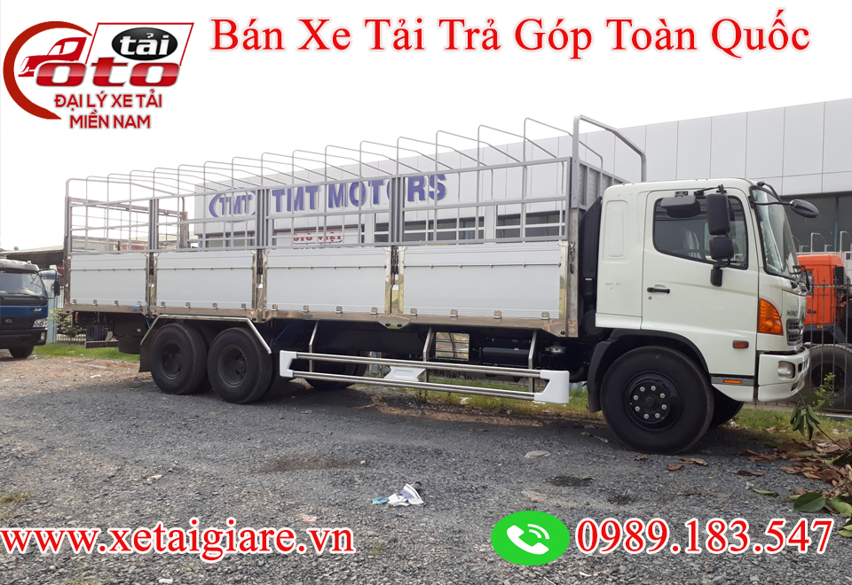 www.xetaigiare.vnXE TẢI HINO 16T - THÙNG BẠT DÀI 9.2M -XE HINO FL8JTSL