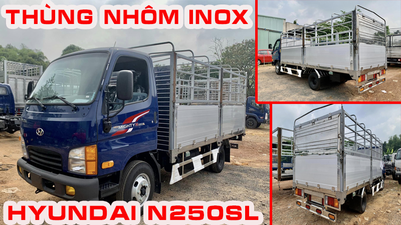 Giới Thiệu Mẫu Xe HYUNDAI 2T4 Bửng Nhôm Inox - Siêu Chất Lượng