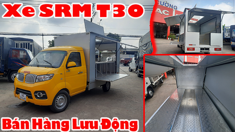 Giới Thiệu Xe T30 Bán Hàng Lưu Động 2022 | Xe Tải SRM T30 Thùng Kín Cánh Dơi Bán Hàng Lưu Động