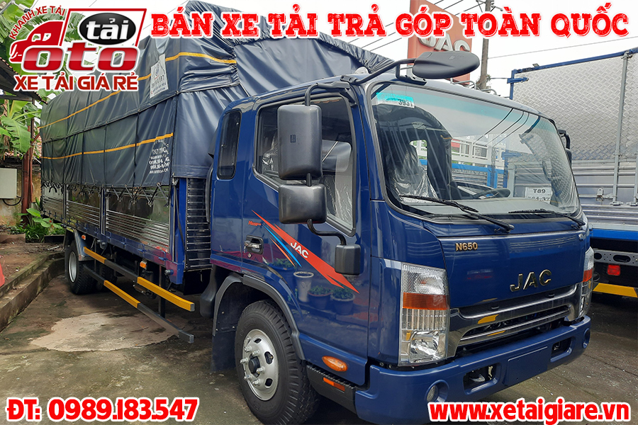 Xe tải jac n650plus 2023,xe tai jac N650,xe tải jac 6t5 thùng 6m2,