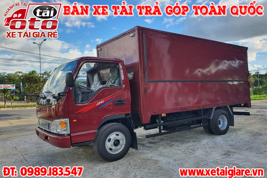 Xe Tải JAC 2T4 Thùng Cánh Dơi,Xe Tải 2T4 Thùng Kín Bán Hàng Lưu Động,JAC 1047/L250,